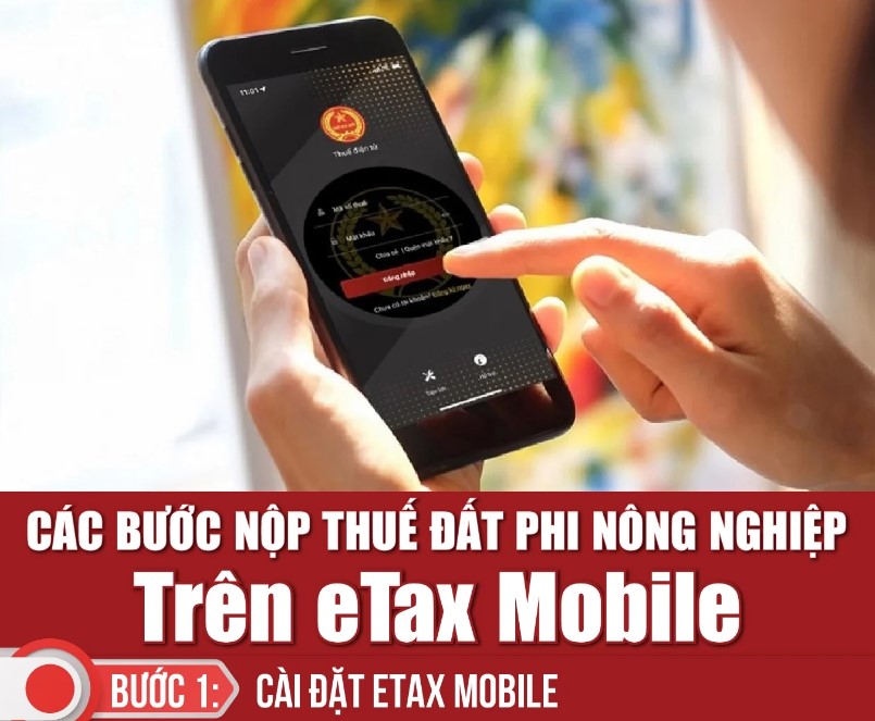 Hướng dẫn nộp thuế đất phi nông nghiệp trên eTax Mobile